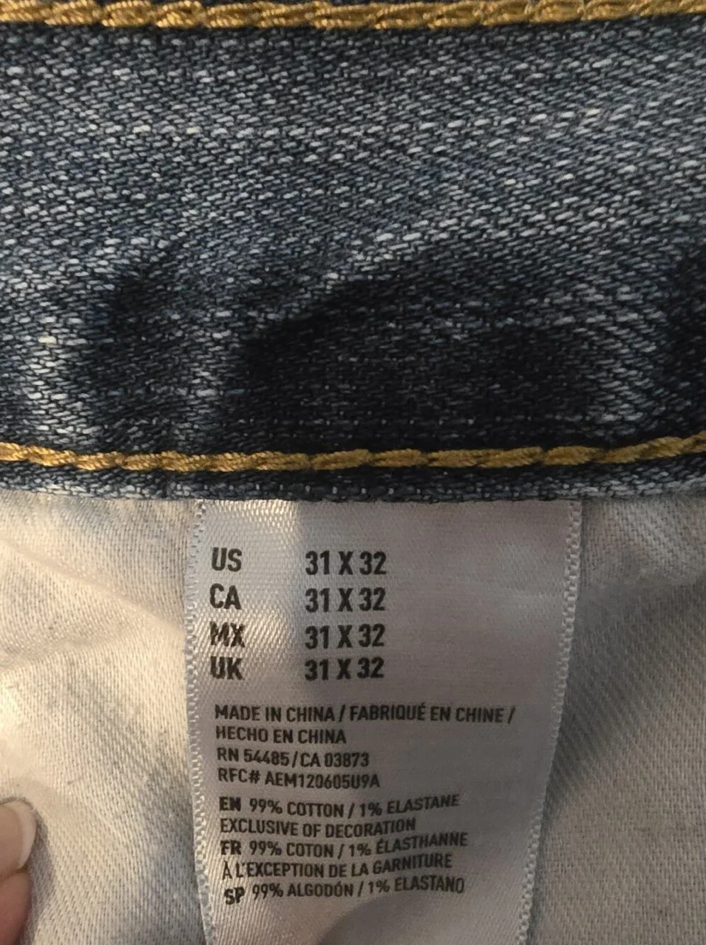 American Eagle Outfitters Men's Straight Jeans - Blue